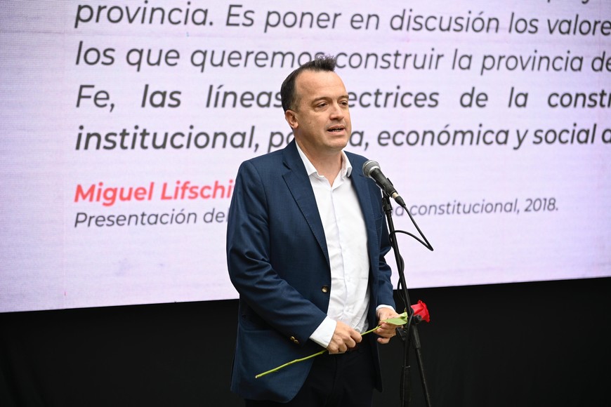 Homenaje a cuatro años sin el "constructor inconformista" Miguel Lifschitz. Foto: Marcelo Manera