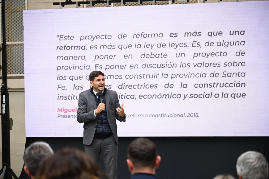 Homenaje a cuatro años sin el "constructor inconformista" Miguel Lifschitz. Foto: Marcelo Manera