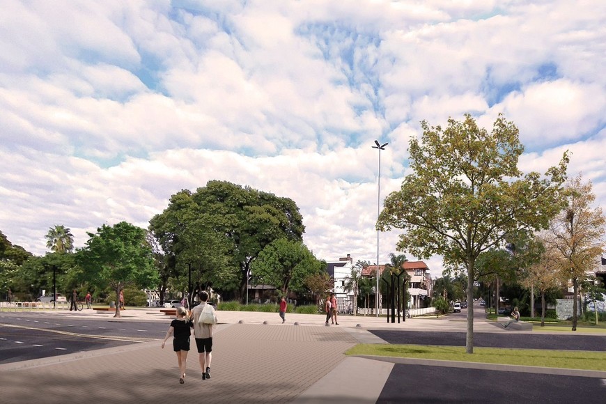 Habrá cruces de prioridad peatonal, forestación y parquizado.