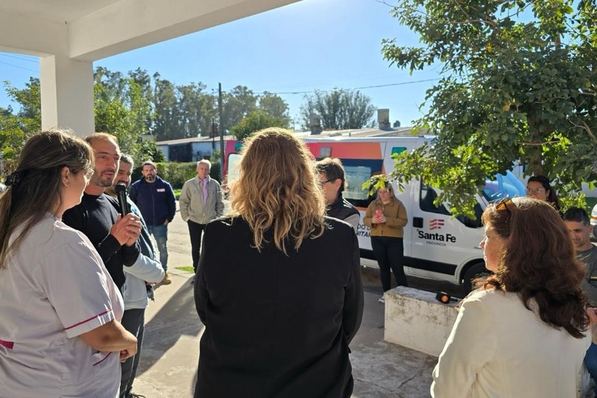 Ciancio,encabezó la puesta en funcionamiento del nuevo ecógrafo de última generación en el Samco de Alcorta.
