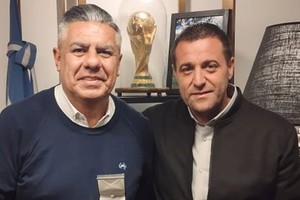 Pablo Toviggino junto a Claudio "Chiqui" Tapia.