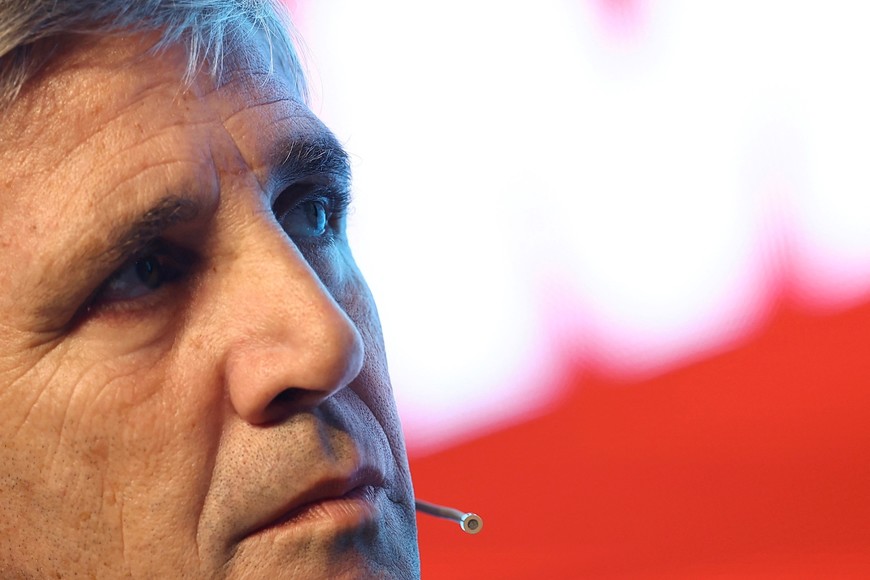 Argentina's Economy Minister Luis Caputo participates in a business event, in Buenos Aires, Argentina, May 13, 2025. REUTERS/Agustin Marcarian