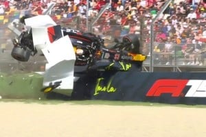 Así termino el Red Bull de Tsunoda.