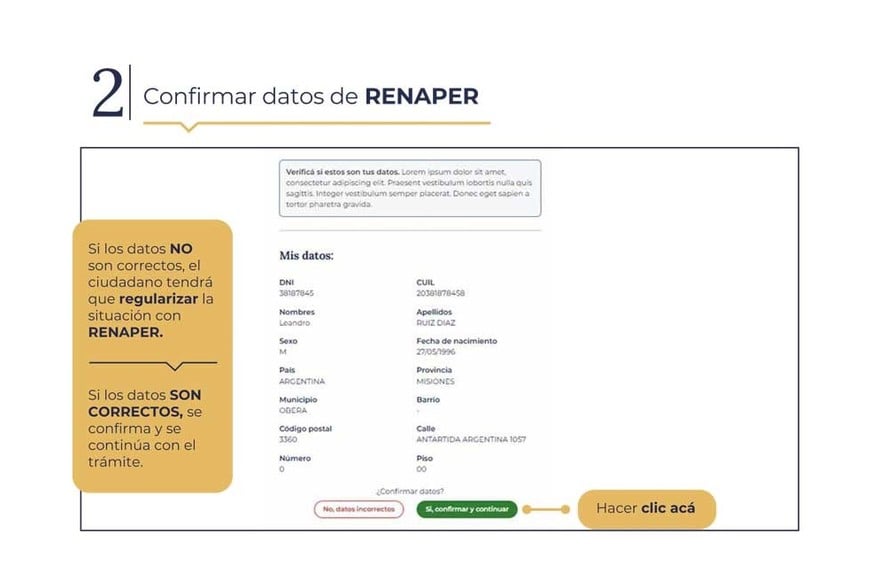 La información que divulgó el gobierno nacional.
