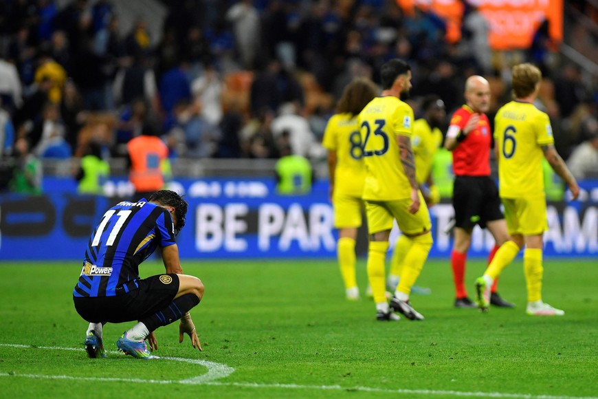 Soccer Football - Serie A - Inter Milan v Lazio - San Siro, Milan, Italy - May 18, 2025
Inter Milan's Joaquin Correa reacts after the match REUTERS/Massimo Pinca