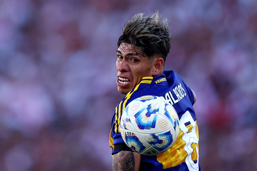 Soccer Football - Argentine Primera Division - River Plate v Boca Juniors - Estadio Mas Monumental, Buenos Aires, Argentina - April 27, 2025
Boca Juniors' Carlos Palacios in action REUTERS/Agustin Marcarian