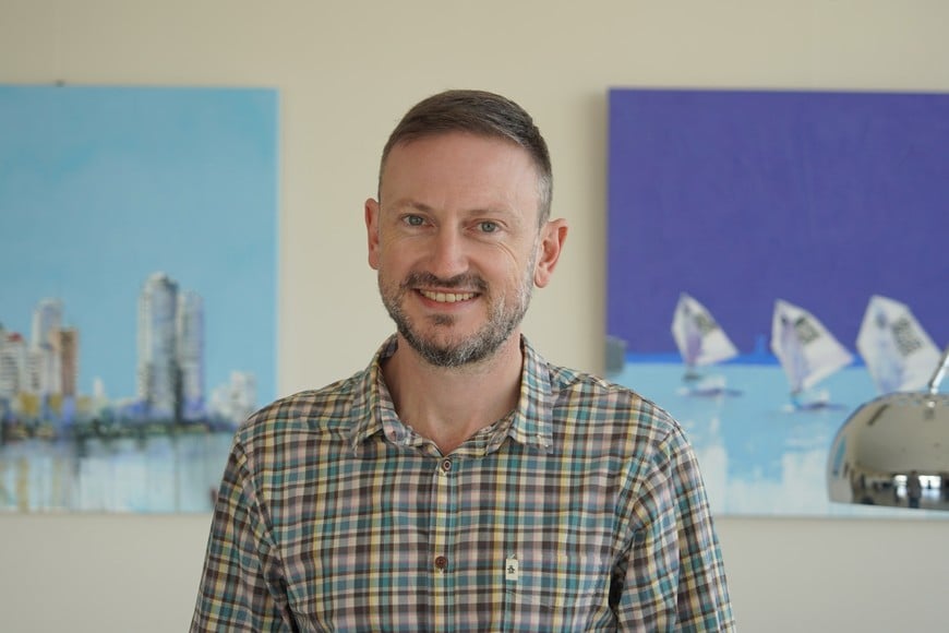 Lucho Trento, Bernardo Castiglioni y Sergio Winkelman, los tres vicepresidentes que acompañan a Pipo Desvaux en busca del gobierno de Unión. Foto: Fernando Nicola