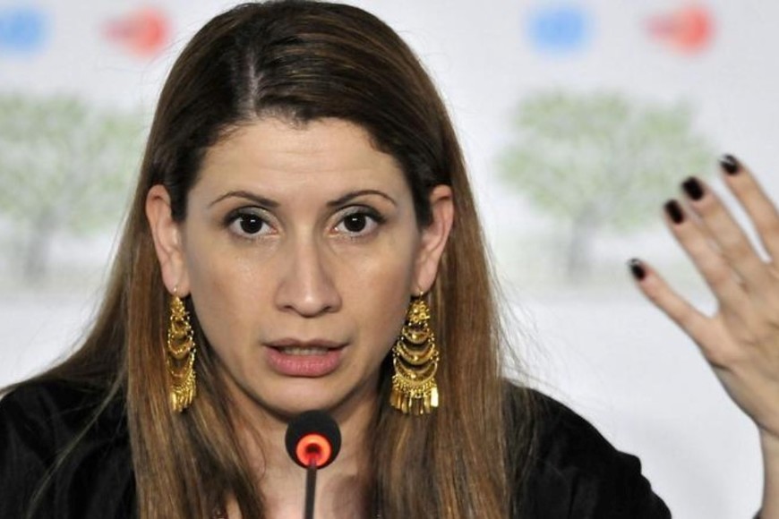 La representante permanente de Venezuela ante los organismos internacionales del Sistema de las Naciones Unidas con sede en Viena, Claudia Salerno.