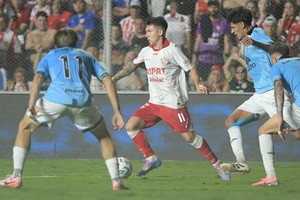 Del Blanco, otro de los jugadores surgidos de las canteras de la institución que puede emigrar a Talleres. Ya hubo contactos oficiales. Foto: Manuel Fabatía.