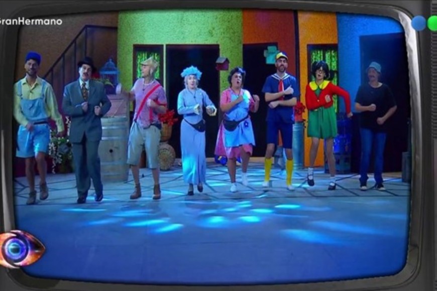 Los jugadores homenajearon a la popular producción mexicana "El Chavo del 8".