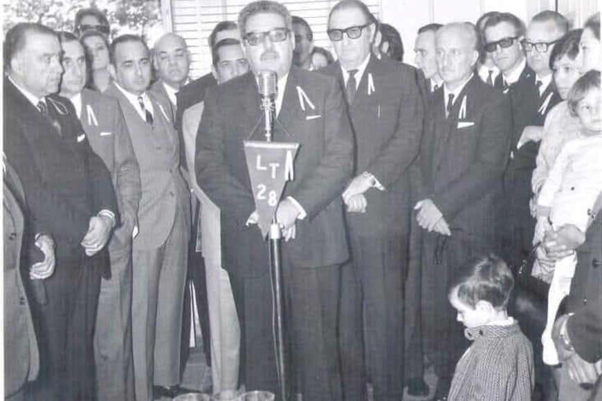 Arquímedes Robert, el día de la inauguración de LT28