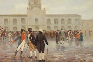 Fragmento de 25 de Mayo, de Fortuny. Foto: Dominio público / Wikimedia Commons