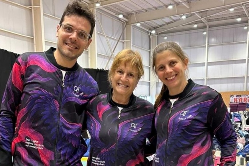Equipo técnico de Quimera Team. Andrés López, Ana María Tosolini y Melina Lepori