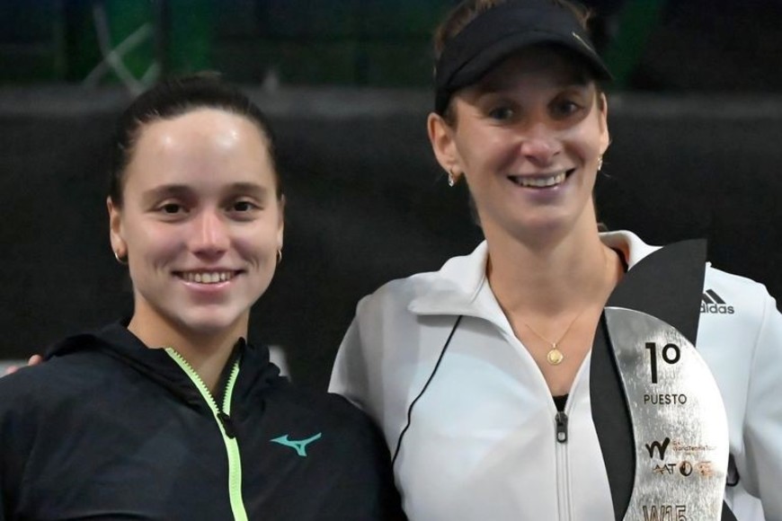 Campeona y subcampeona en Trelew. Foto: Eli Luthard