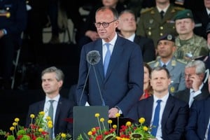 Friedrich Merz, canciller alemán. Confirmó la nueva postura de Alemania en su condición de aliada de Ucrania.