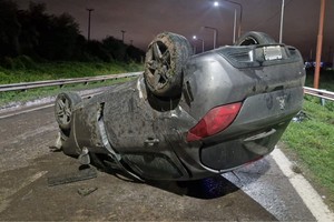 El automóvil que protagonizó el accidente. Crédito: Gentileza Mario Galoppo