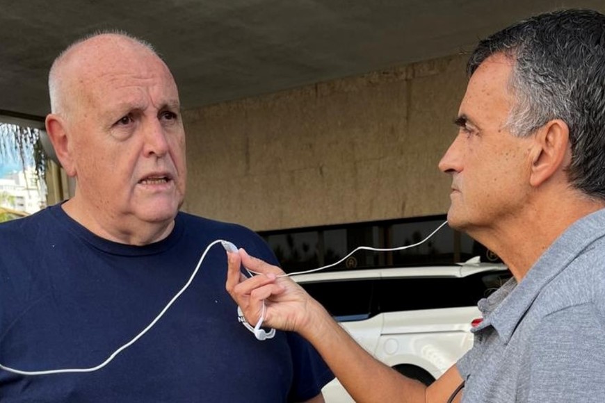 El presidente tatengue, mano a mano en Brasil con El Litoral.