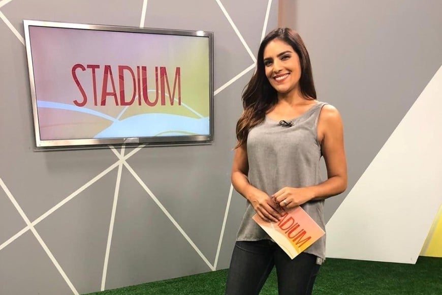 Daniela durante su época como conductora en Brasil.