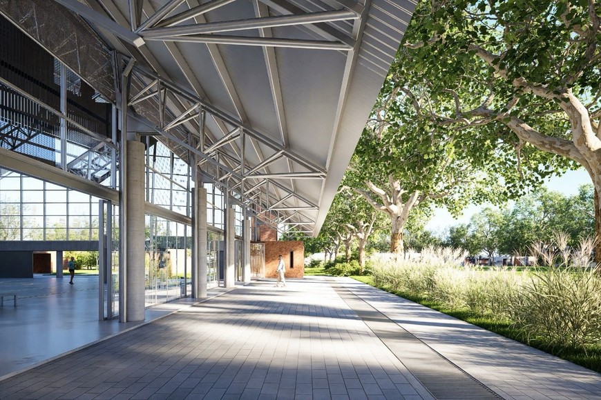 El proyecto prevé una superficie de 1847 metros cuadrados, para la practica de deportes como básquet y vóley,  dónde actualmente se emplaza el CEF Nº 22.