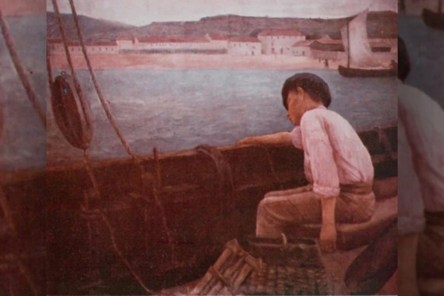 "(…) Apareció un marinero particular que hablaba bien castellano" | "Joven Pescador", obra de Vicente Berrueta Iturralde