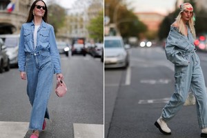 Total look en denim para días fríos.