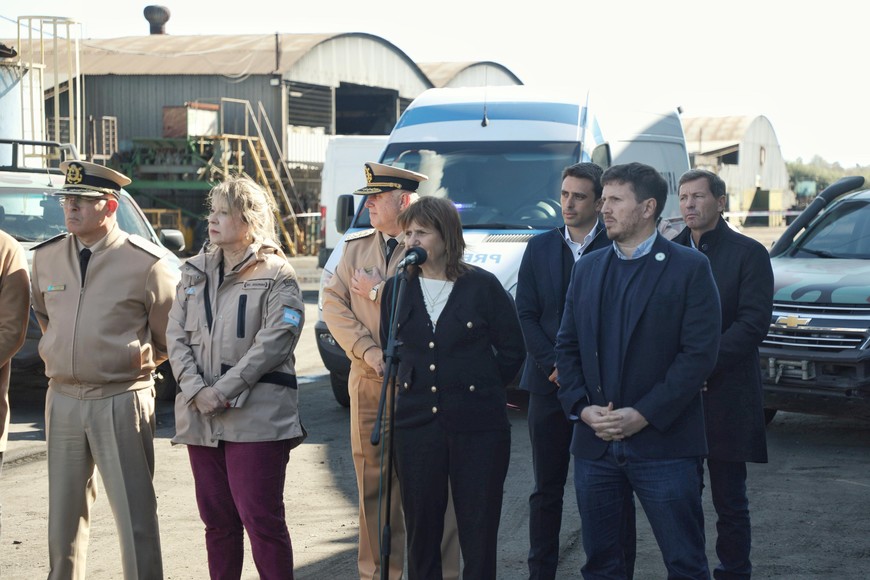 Bullrich destruyó media tonelada de cocaína en San Lorenzo. Créditos: Prensa Ministerio de Seguridad