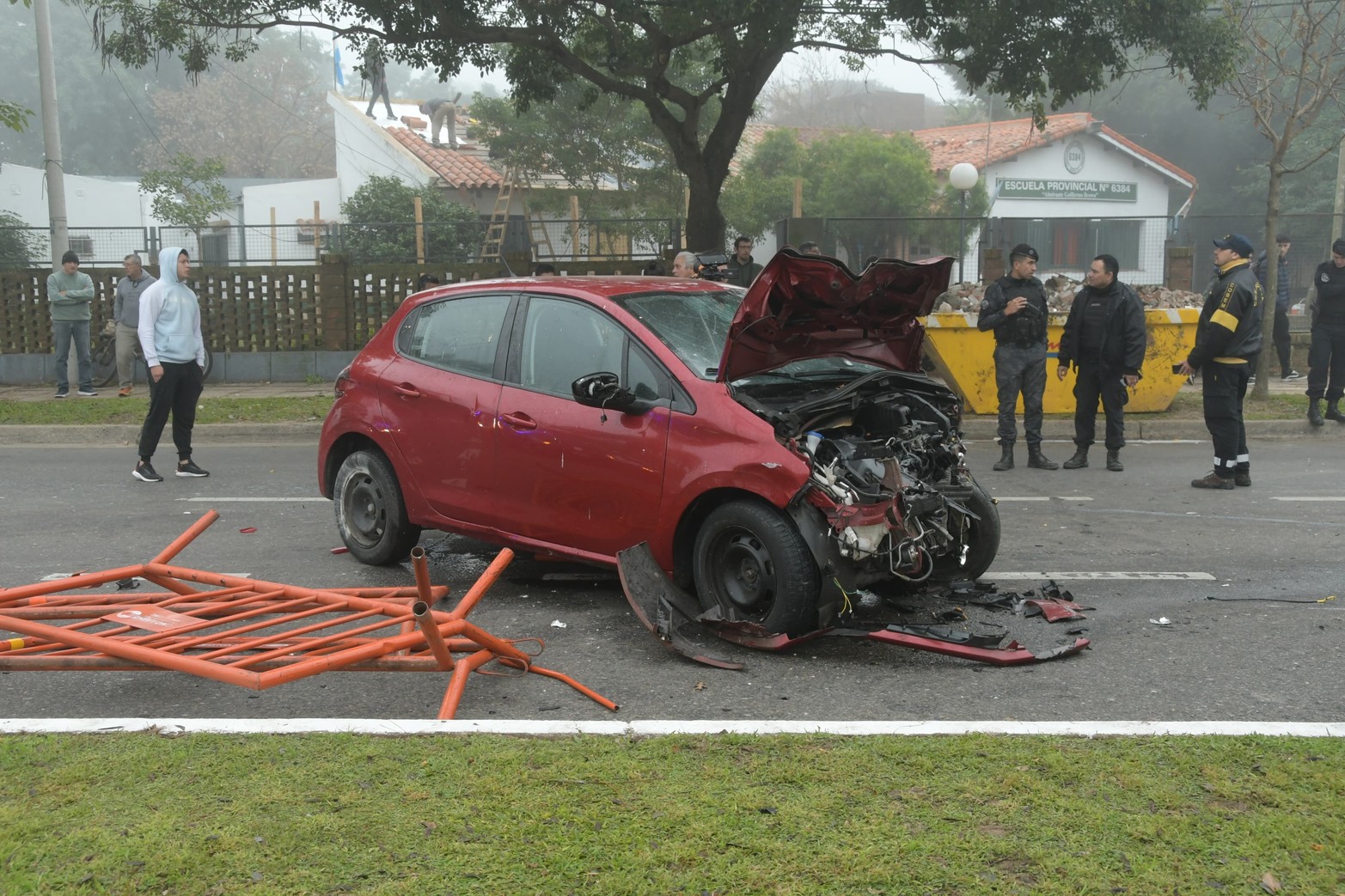 choque múltiple a la altura de la Facultad Tecnológica Nacional.