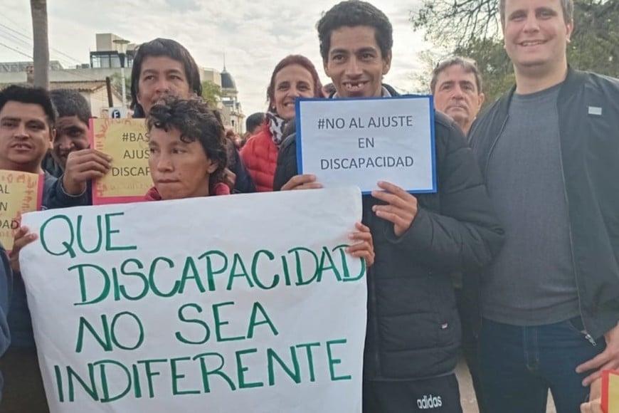 Manifestación en Reconquista.