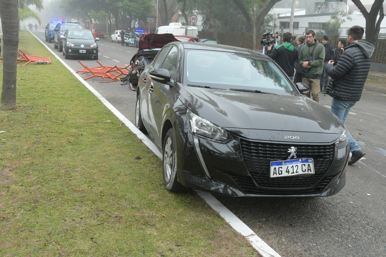 choque múltiple a la altura de la Facultad Tecnológica Nacional.