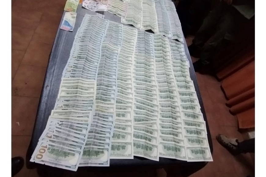 Parte de lo secuestrado.