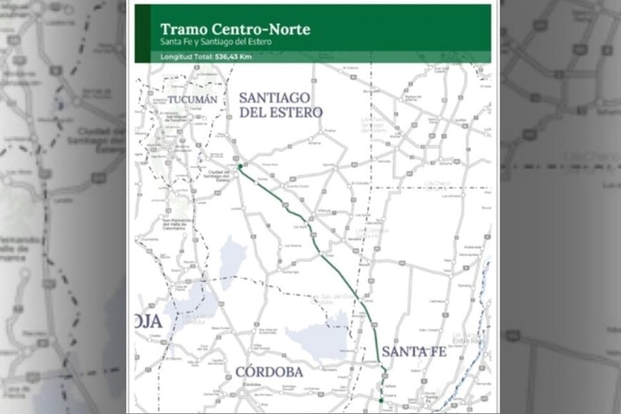 Tramo Centro-Norte: Santa Fe y Santiago del Estero