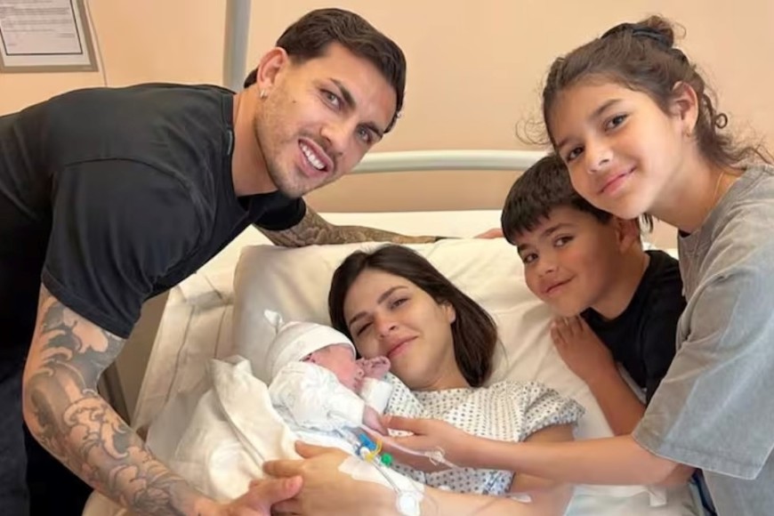 Paredes y Camila Galante tuvieron su tercer hijo hace algunos meses