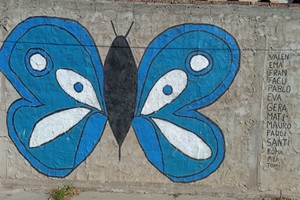 "Mariposa Resistencia", de Mariano Mariani, en la Plaza Chicharritas. Gentileza