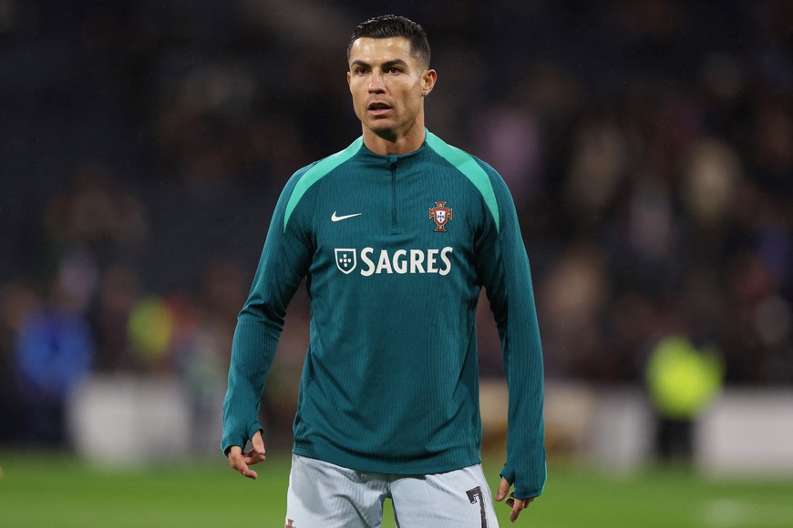 Soccer Football - UEFA Nations League - Group A1 - Scotland v Portugal - Hampden Park, Glasgow, Scotland, Britain - October 15, 2024
Portugal's Cristiano Ronaldo during the warm up before the match REUTERS/Russell Cheyne