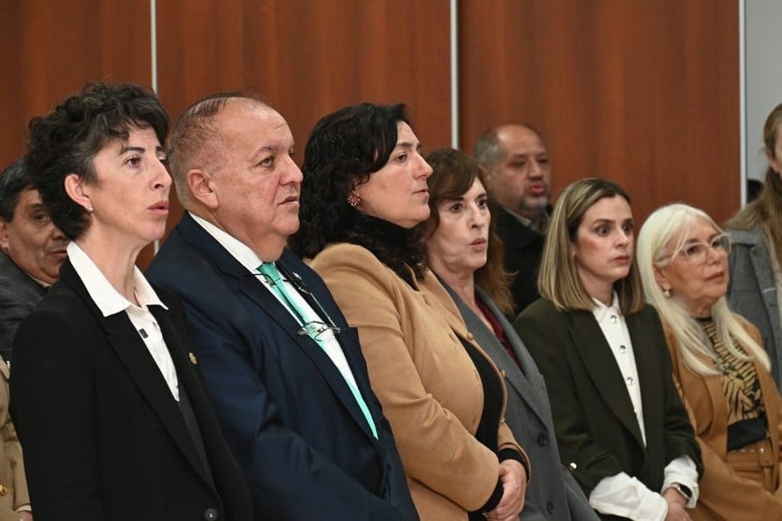 Organizadores y autoridades acompañaron el encuentro realizado en el espacio de la Siglo 21. Foto: Flavio Raina