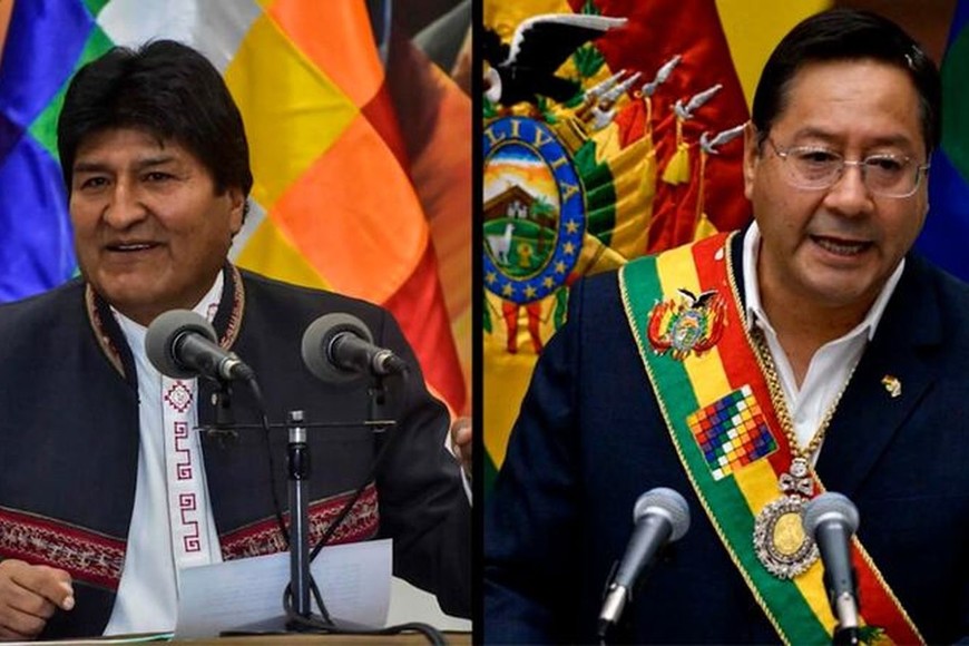 Ex presidente Evo Morales y Luis Arce, actual jefe de gobierno de Bolivia. La rivalidad que divide al vecino país. France 24