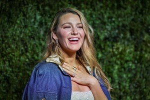 Blake Lively arrives for the Tribeca Festival Artists Dinner in New York City, U.S., June 9, 2025. REUTERS/Jeenah Moon