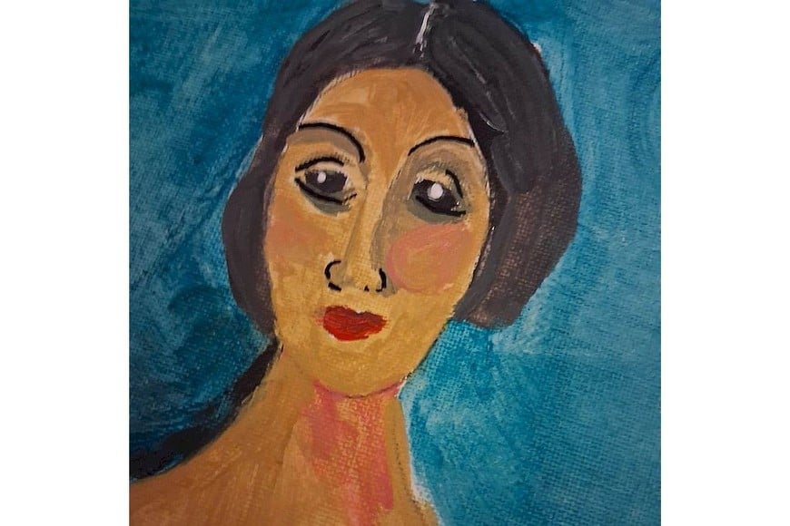 La obra de Ana Conti incluye retratos.