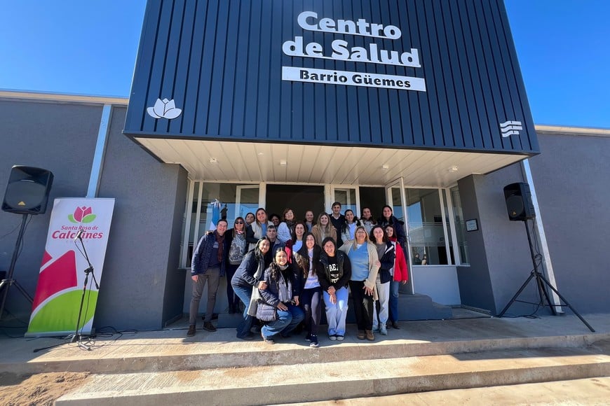 Santa Rosa de Calchines inauguró un centro de salud sustentable.