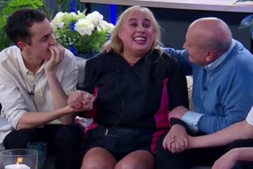 Selva se reencontró con “El Bicho” y sus hijos.