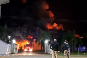 Incendio en Rafaela -  Ruta 34 y colectora.