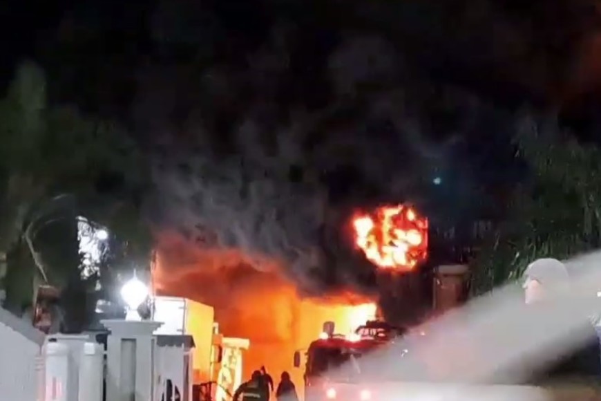 Incendio en Rafaela -  Ruta 34 y colectora.