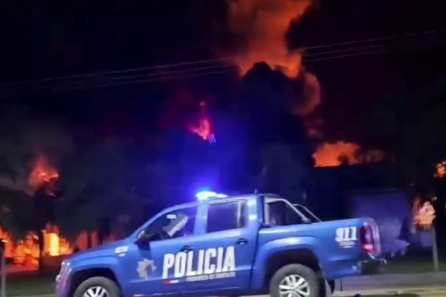 Incendio en Rafaela -  Ruta 34 y colectora.