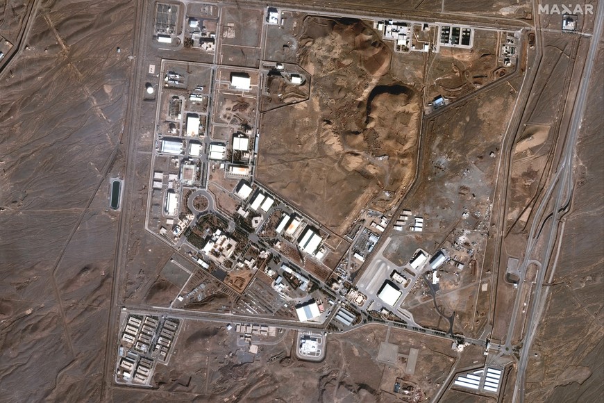 A satellite image shows the Natanz nuclear facility in Iran in this handout image dated January 24, 2025. Maxar Technologies/Handout via REUTERS    THIS IMAGE HAS BEEN SUPPLIED BY A THIRD PARTY MANDATORY CREDIT NO RESALES. NO ARCHIVES MUST NOT OBSCURE LOGO