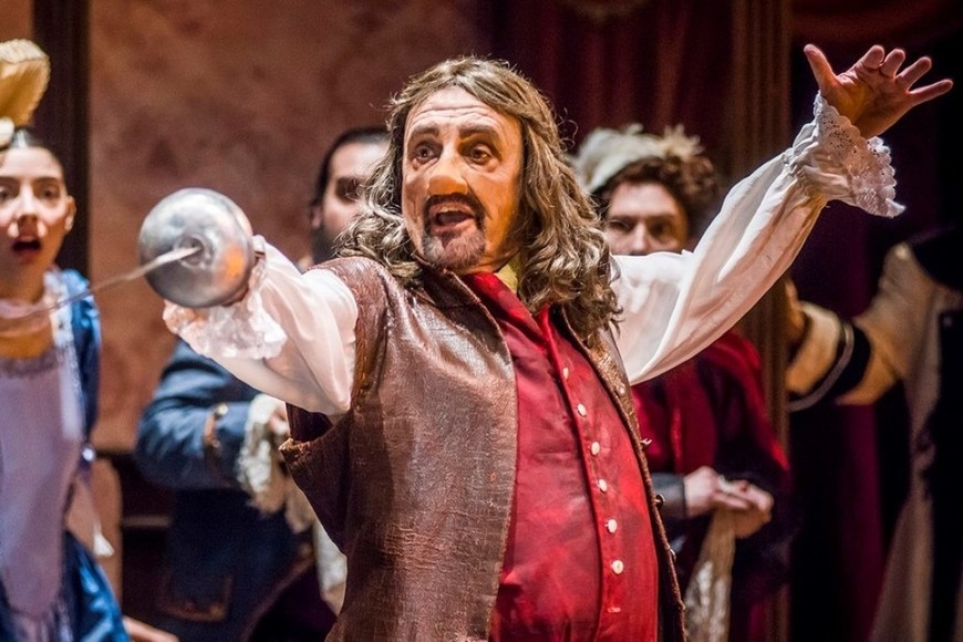 Gabriel “Puma” Goity en el rol protagónico de “Cyrano”.