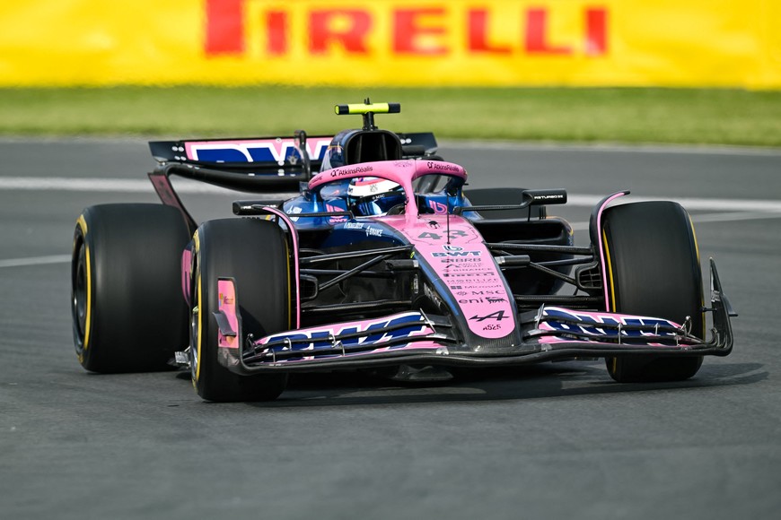 Jun 13, 2025; Montreal, Quebec, Canada; Alpine driver Franco Colapinto (43) during FP2 practice at Circuit Gilles-Villeneuve. Mandatory Credit: David Kirouac-Imagn Images
