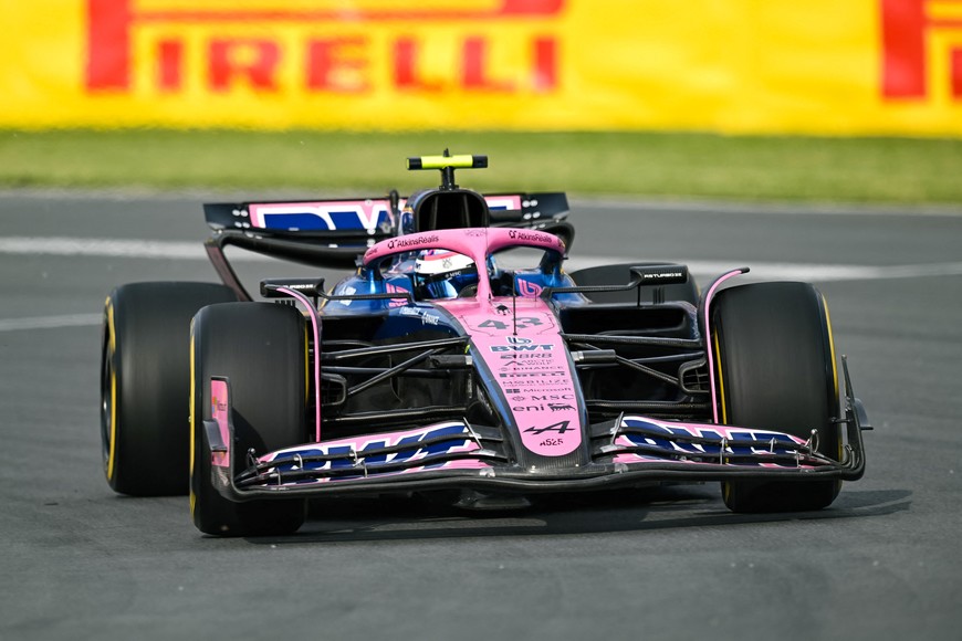 Jun 13, 2025; Montreal, Quebec, Canada; Alpine driver Franco Colapinto (43) during FP2 practice at Circuit Gilles-Villeneuve. Mandatory Credit: David Kirouac-Imagn Images