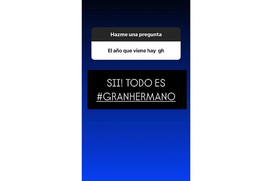 "Todo es Gran Hermano", respondió el conductor a un seguidor que preguntó si habrá GH en 2026.