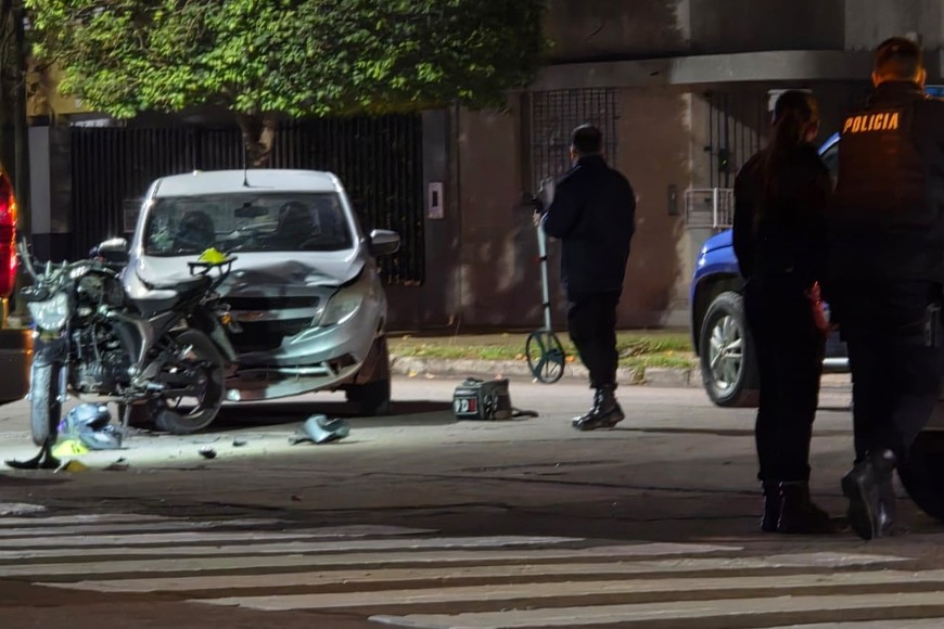 Así quedaron los dos vehículos tras el incidente. Crédito: El Litoral