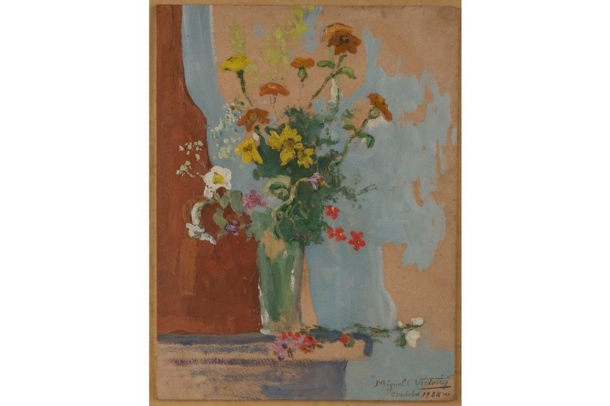"Flores serranas", de Miguel C. Victorica. Foto: Colección Luis León de los Santos